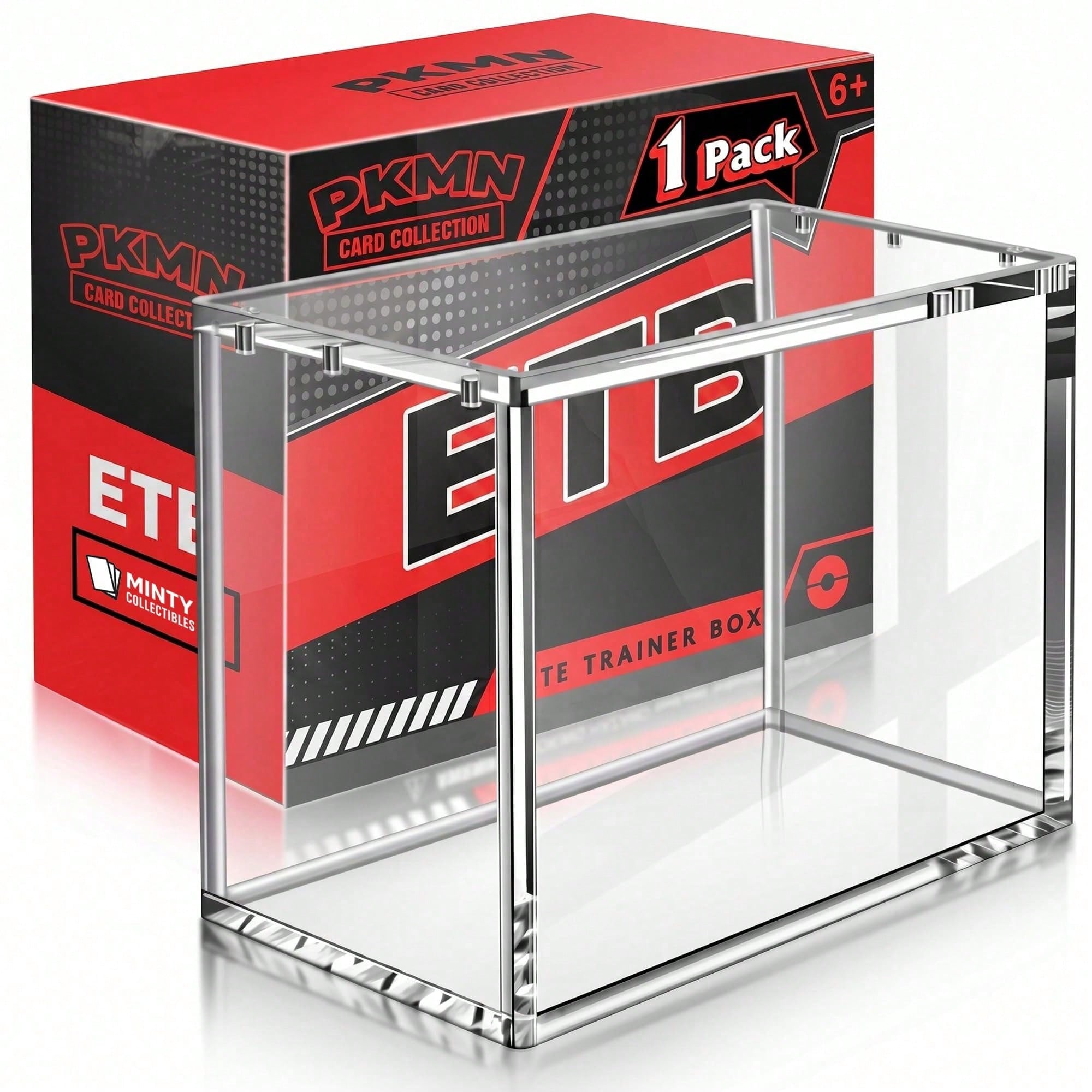 Display Case Acrylic - ETB Klare Magnetische Acryl-Vitrine, 8mm Boden