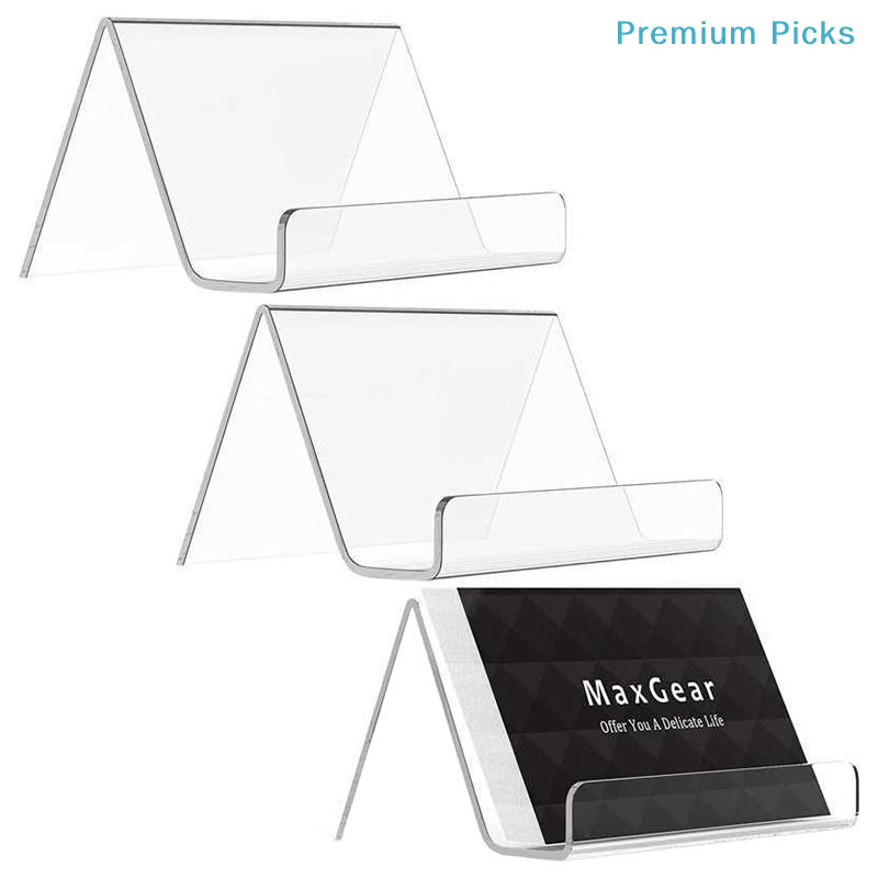 Graded Card Display - Tragbarer transparenter Acryl-Visitenkartenhalter für den Schreibtisch,