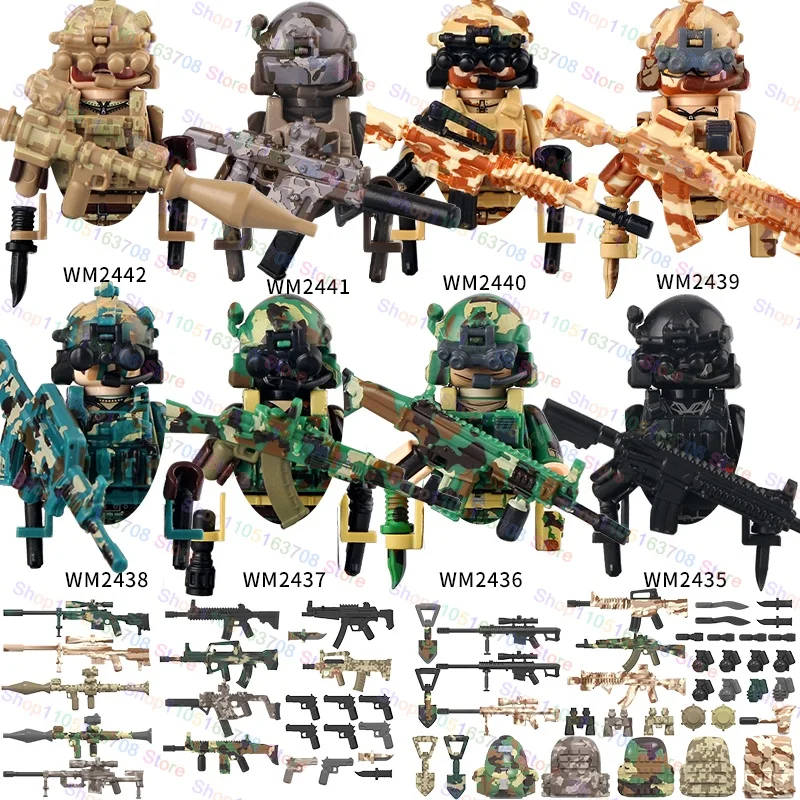 MOC Militär Soldaten Action-fi – Lego Minifigure Holder Bewertung und Preis